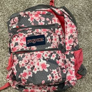 Jansport School Backpack with Plumerias